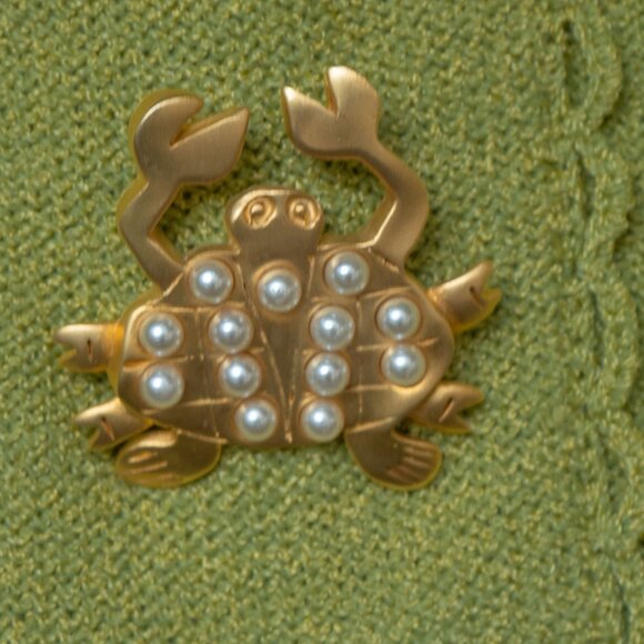 Steve Fabrikant Dress Chartreuse Santana Knit Wool VTG 80s Gold Button Gaudy - Picture 2 of 13